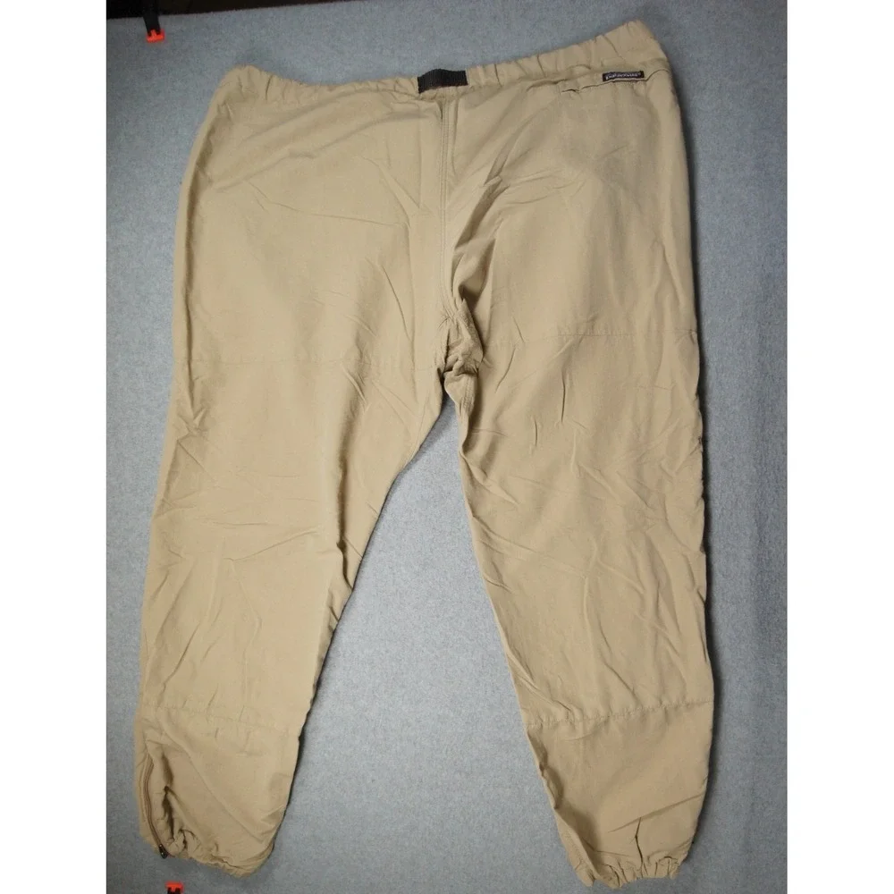 Vintage Patagonia Pants‎ Mens XLarge Beige Belted Hike Camp Outdoors Casual